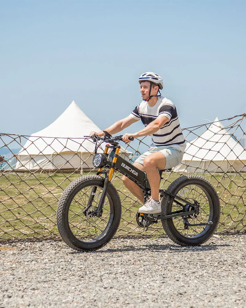 BURCHDA R5 PRO Folding Fat Tire Electric Bike for Adults