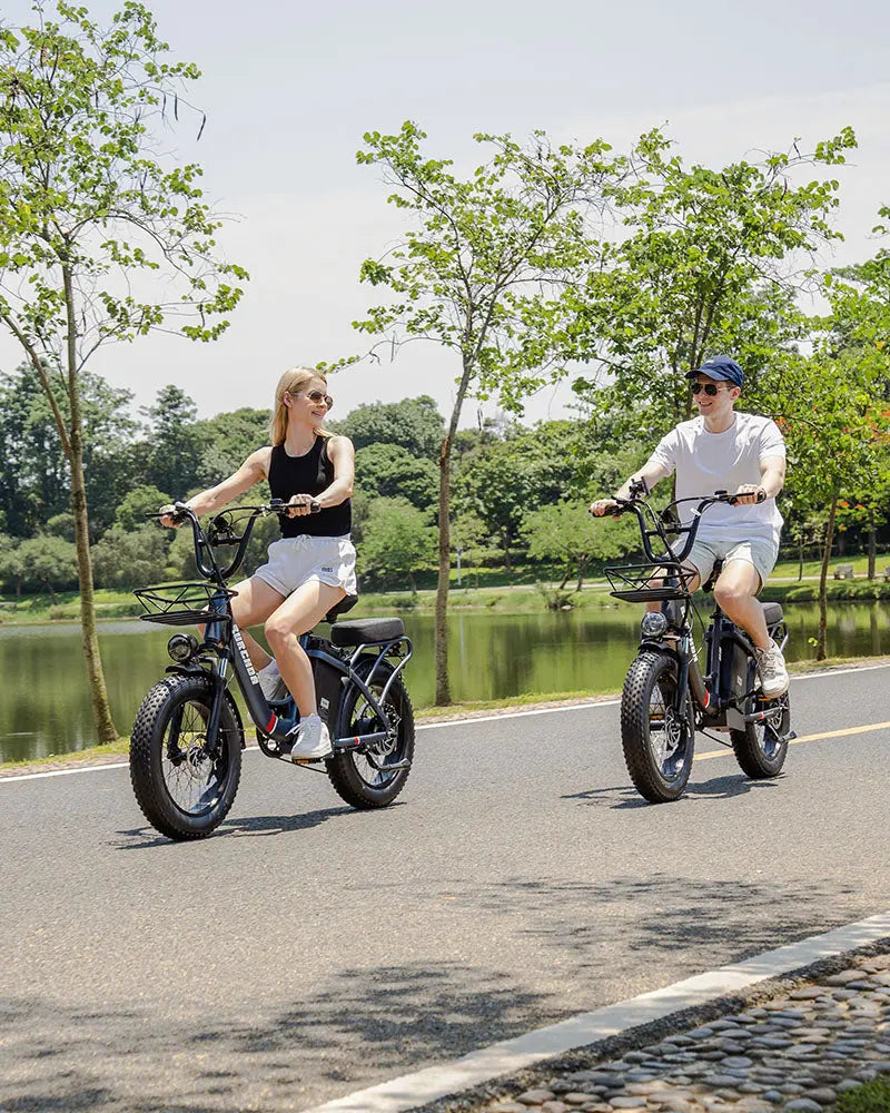 BURCHDA U8 fat tire long range step-thru electric bike for adults